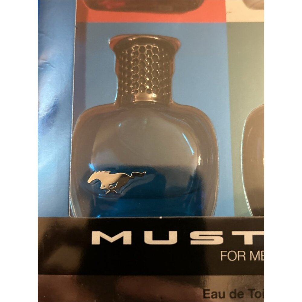 Fragrance Men's Ford MUSTANG Eau De Toilette 4 Pieces Gift Set 4x 0.5oz - Picture 5 of 11